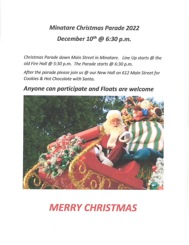 MInatare Christmas Parade 2022 Minatare Elementary School